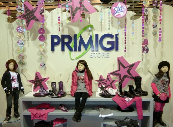 PRIMIGI STORE AW 2012-13, stand na targach mody dzieciecej PITTI BIMBO we Florencji (FOTO: K.Maciejewska Serra)
