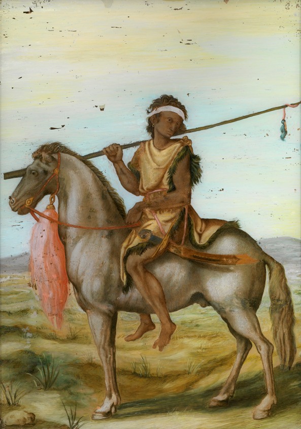Jacopo Ligozzi (1547-1627), Mlody mezczyna na koniu